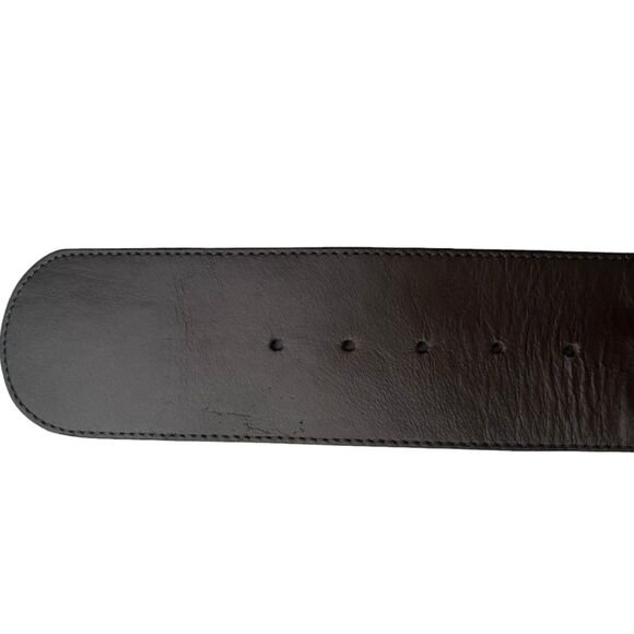 Chicos Caracas Slouch Belt Turquoise Leather Beaded Size Large - Picture 10 of 12